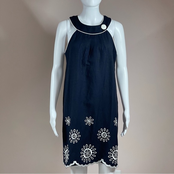 Jessica Howard Sleeveless Linen-blend Petite Dress size 12P - Picture 1 of 12